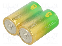 Battery: alkaline; C; 1.5V; non-rechargeable; 2pcs; ULTRA G-TECH