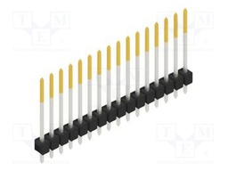 Connector: pin strips; pin header; male; PIN: 16; 2.54mm; THT; 1x16