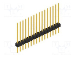 Connector: pin strips; pin header; male; PIN: 16; 2.54mm; THT; 1x16