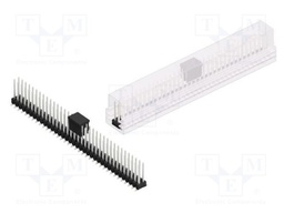 Connector: pin strips; pin header; male; PIN: 72; 2.54mm; SMT; 2x36