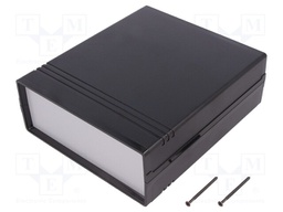 Enclosure: with panel; CAB; X: 154mm; Y: 173mm; Z: 61mm; ABS; black