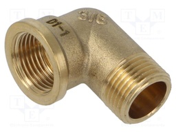 Male-female; max.6bar@<90°C,max.16bar@10°C÷30°C; brass CW617N