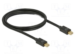 Cable; mini DisplayPort plug,both sides; DisplayPort 1.2; black