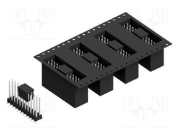 Connector: pin strips; pin header; male; PIN: 22; 2.54mm; SMT; 2x11