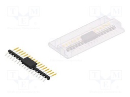Connector: pin strips; pin header; male; PIN: 17; 2mm; SMT; 1x17