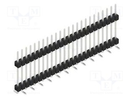 Connector: pin strips; pin header; male; PIN: 24; 2.54mm; SMT; 1x24