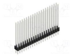 Connector: pin strips; pin header; male; PIN: 40; 1.27mm; THT; 2x20