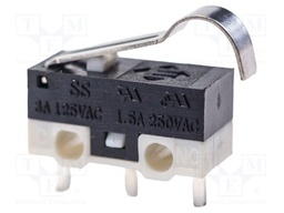 Microswitch SNAP ACTION; with lever with roller simulation