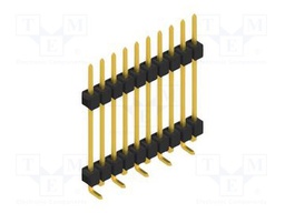 Connector: pin strips; pin header; male; PIN: 10; 2.54mm; SMT; 1x10