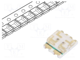 LED; SMD; 1210; red/green; 3.2x2.7x1mm; 130°; 2÷2.4/2÷2.4V; 20mA
