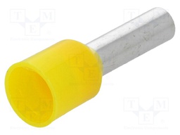 Bootlace ferrule; insulated; copper; Insulation: polyamide; 6mm2