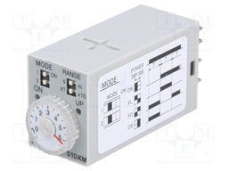 Timer; 0.5s÷60min; DPDT; 250VAC/7A; 24VDC; socket; -10÷50°C; PIN: 8