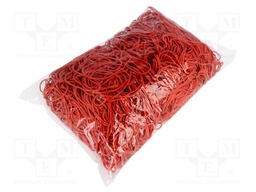 Rubber bands; Width: 1.5mm; Thick: 1.5mm; rubber; Colour: red