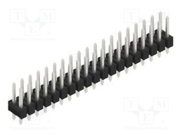 Connector: pin strips; pin header; male; PIN: 38; 2.54mm; THT; 2x19