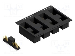 Connector: pin strips; pin header; male; PIN: 24; 2.54mm; SMT; 2x12