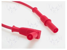 Test lead; 2m; red; 20A; Cond.cross sec: 1mm2
