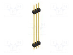 Connector: pin strips; pin header; male; PIN: 3; 2.54mm; THT; 1x3