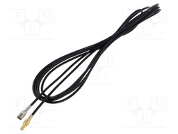 Cable; SMB socket,SMB plug; black; straight; 3m