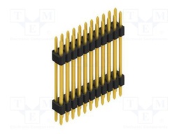 Connector: pin strips; pin header; male; PIN: 22; 1.27mm; THT; 2x11