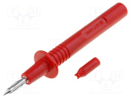 Test probe; 36A; red; Tip diameter: 4mm; Socket size: 4mm