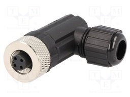 Plug; M12; PIN: 4; female; A code-DeviceNet / CANopen; for cable