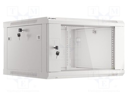 Enclosure: rack cabinet; Standard: 19"; 6U; grey; Z: 600mm; X: 600mm