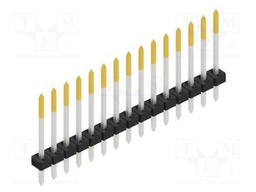 Connector: pin strips; pin header; male; PIN: 15; 2mm; THT; 1x15