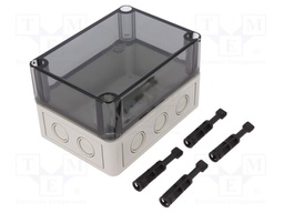 Enclosure: multipurpose; X: 94mm; Y: 130mm; Z: 81mm; TK PS; grey; IP66