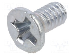 Screw; M2x4; Head: countersunk; Phillips; PH1; steel; zinc; DIN 965