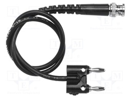 Test lead; 60VDC; 30VAC; 5,33mm double banana plug-BNC plug