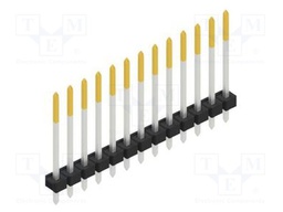 Connector: pin strips; pin header; male; PIN: 13; 2.54mm; THT; 1x13