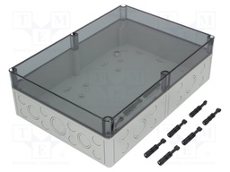 Enclosure: multipurpose; X: 254mm; Y: 361mm; Z: 111mm; TK PS; grey