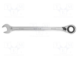 Wrench; combination spanner,with ratchet; 9mm; with switch