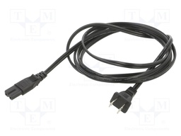 POWER CORD, NEMA 1-15P/IEC C7, 2.44M, 7A