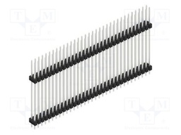 Connector: pin strips; pin header; male; PIN: 66; 2.54mm; THT; 2x33