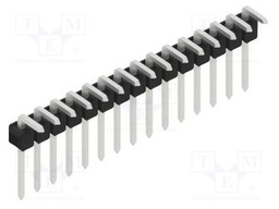 Connector: pin strips; pin header; male; PIN: 15; 2.54mm; THT; 1x15