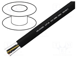 Wire; stranded; Cu; Lift-2S; 24x1,5mm2; unshielded; black; PVC
