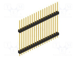 Connector: pin strips; pin header; male; PIN: 19; 2.54mm; THT; 1x19