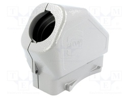 Enclosure: for Han connectors; Han Easy Hood; size 24B; metal