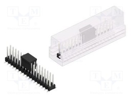Connector: pin strips; pin header; male; PIN: 34; 2.54mm; SMT; 2x17