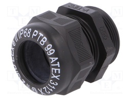 Cable gland; with thread PG; PG29; IP68; Mat: polyamide; black