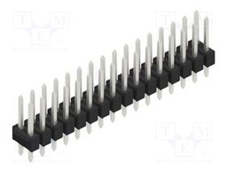 Connector: pin strips; pin header; male; PIN: 32; 2.54mm; THT; 2x16