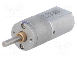 Motor: DC; with gearbox; POLOLU 20D; 6VDC; 3.2A; Shaft: D spring