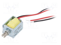 Electromagnet: pull; Usup: 24VDC; Power: 1.6W; Force: 2.5N; 88.95Ω