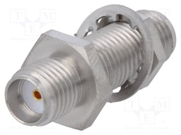 Coupler; SMA female,both sides; Insulation: teflon; 50Ω; straight