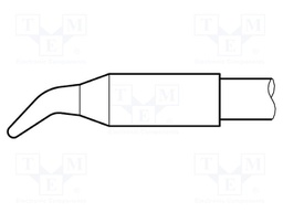 Tip; bent conical; 1.2mm; longlife; for  JBC-AP-A soldering iron