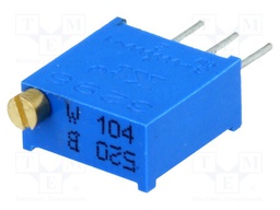 Potentiometer: mounting; multiturn; 100kΩ; 500mW; THT; ±10%; linear