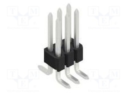 Connector: pin strips; pin header; male; PIN: 6; 1.27mm; SMT; 2x3