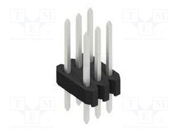 Connector: pin strips; pin header; male; PIN: 6; 1.27mm; THT; 2x3