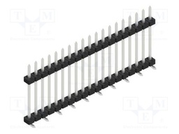 Connector: pin strips; pin header; male; PIN: 19; 2mm; SMT; 1x19